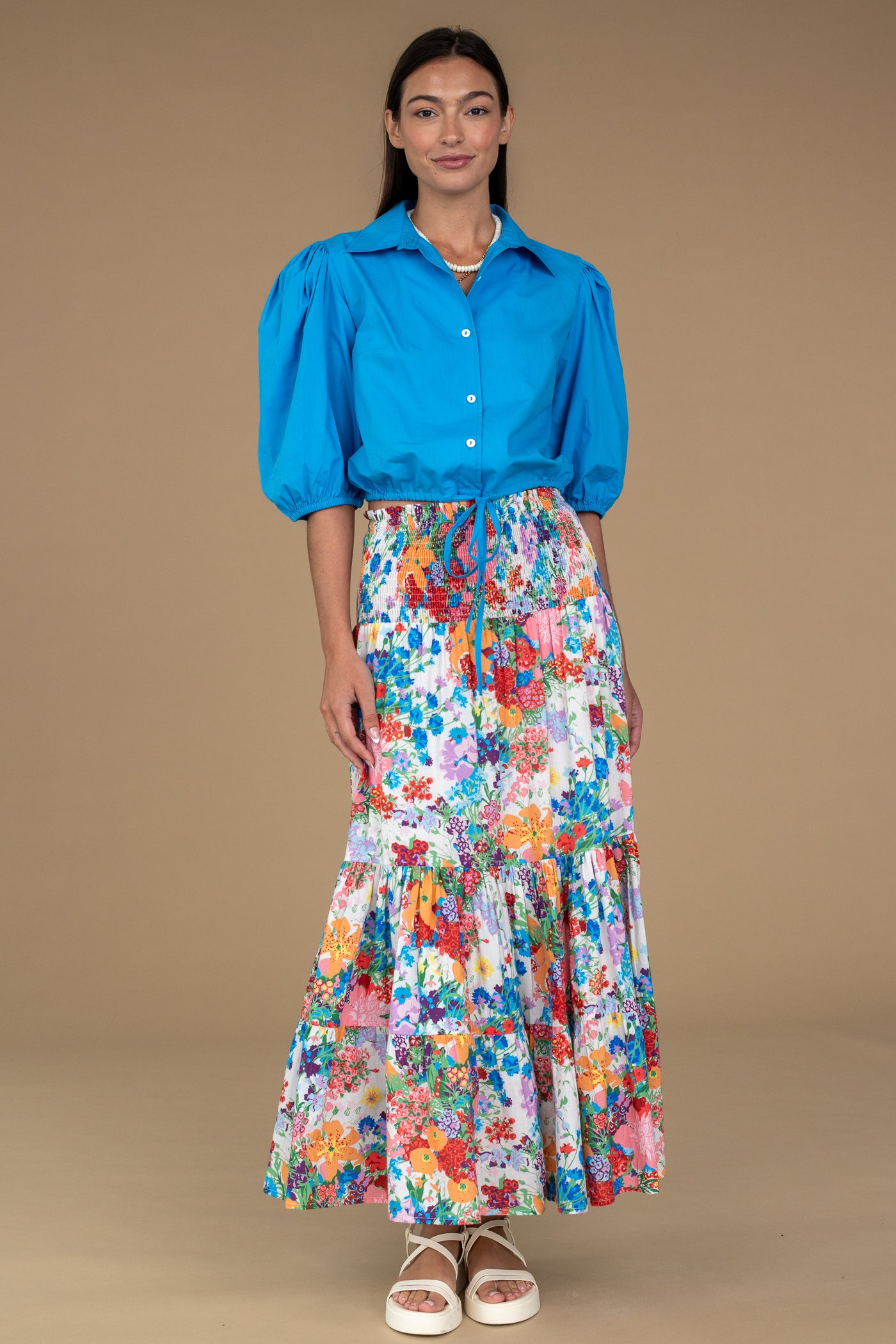 Izzy Skirt Dress in Bouquette – Elizabeth Ackerman Designs, LLC